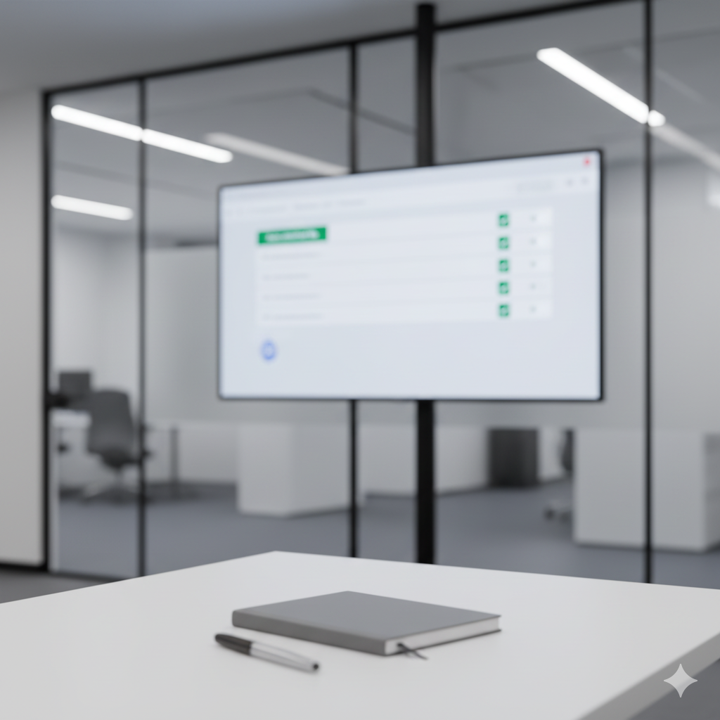 Compliance dashboard with auto-attached files